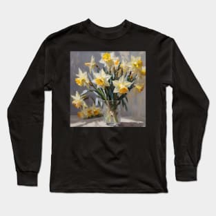 Easter Daffodils Study Long Sleeve T-Shirt